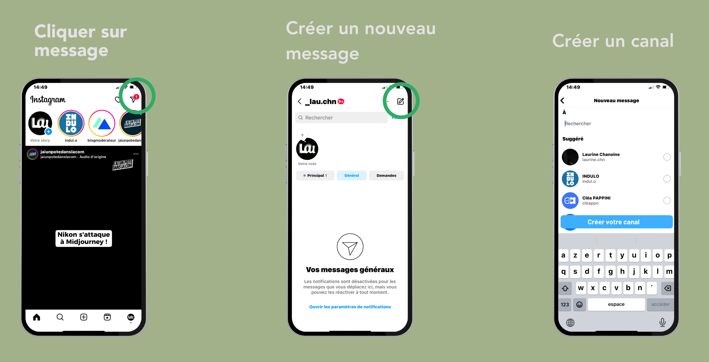 créer un canal de diffusion à partir de l’application d’Instagram 